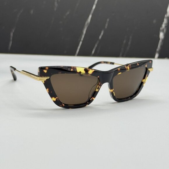 NEW BOTTEGA VENETA BV1241S 002 SUNGLASSES WOMEN HAVANA CAT EYEY EYEWEAR main image 13